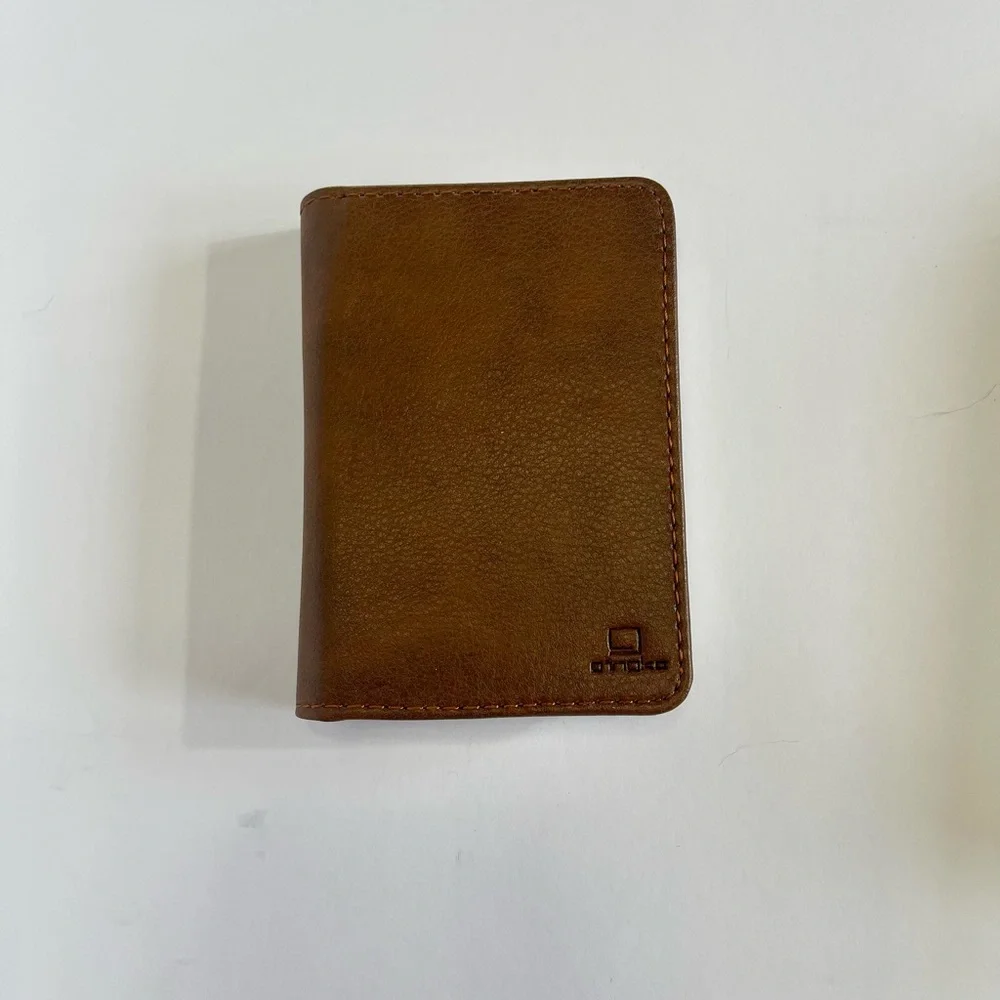 Foldable LED Book Lamp Rechargeable Mini Smart Light Brown Leather New